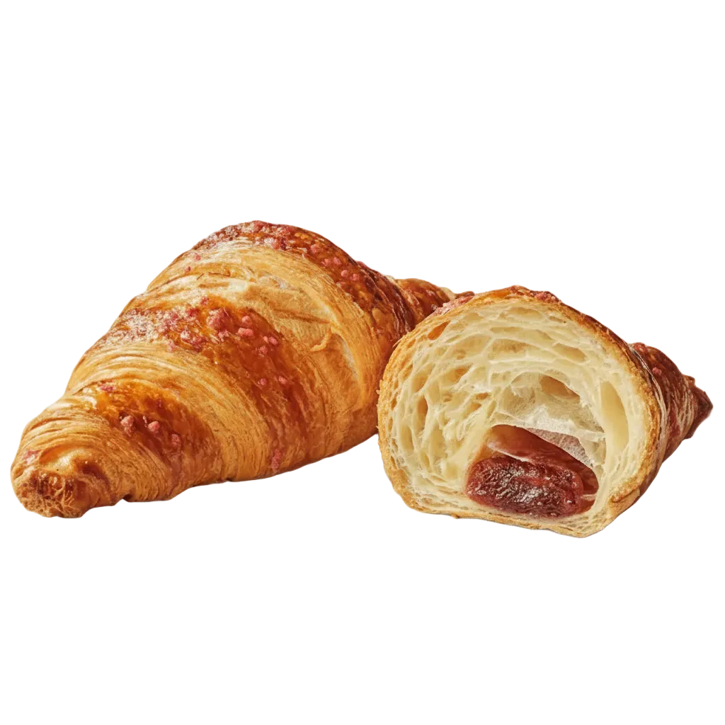 BRIDOR Vegan Raspberry Filled Croissant 44x90G - Cafe Supply