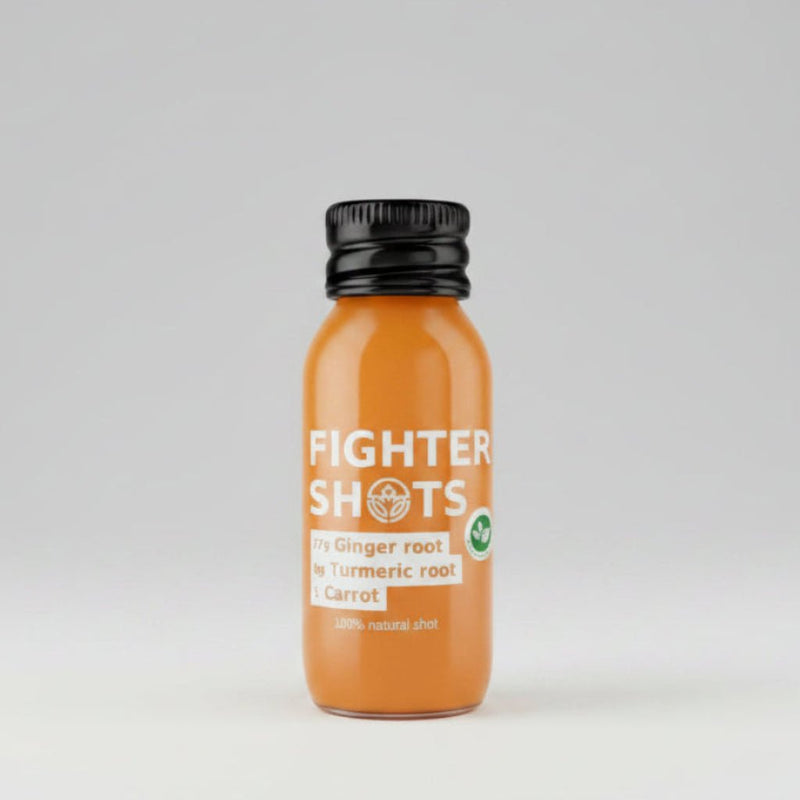 Fighter Shots Ginger + Carrot + TURMERIC - Cafe Supply
