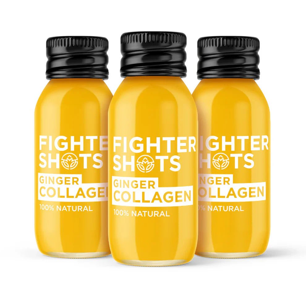 Fighter Shots Ginger + Marine Collagen 3,000mg - Cafe Supply
