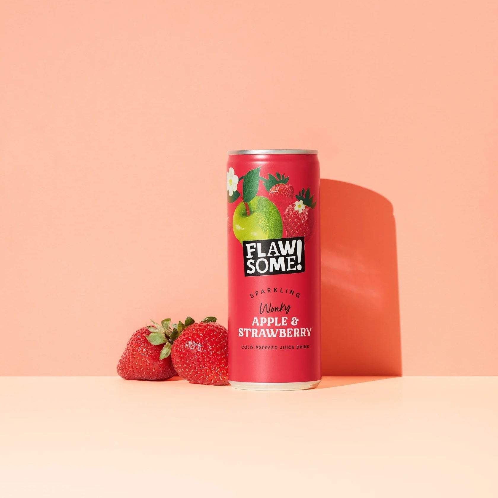 FLAWSOME APPLE STRAWBERRY SPARKLING 24X250ML - Cafe Supply
