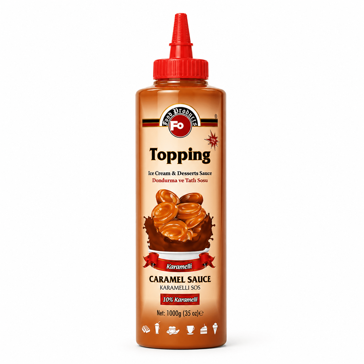 FO TOPPING SAUCE CARAMEL 70CL - Cafe Supply
