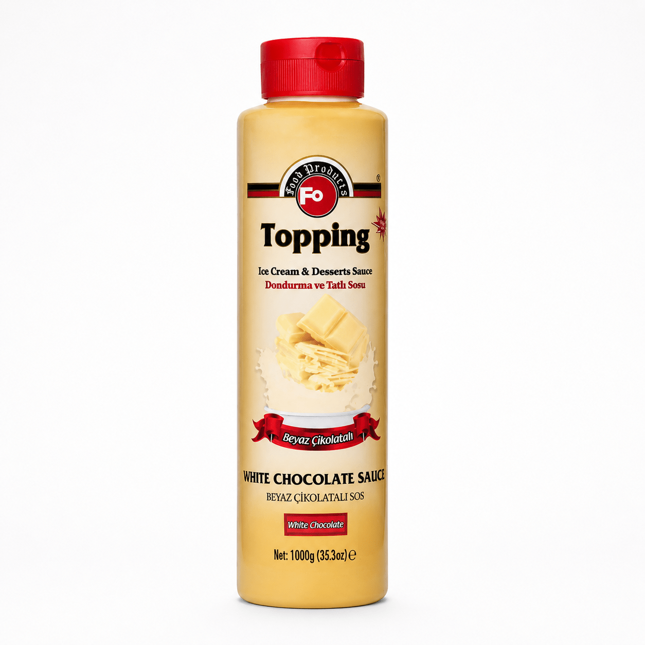 FO TOPPING SAUCE WHITE CHOCOLATE 70CL - Cafe Supply