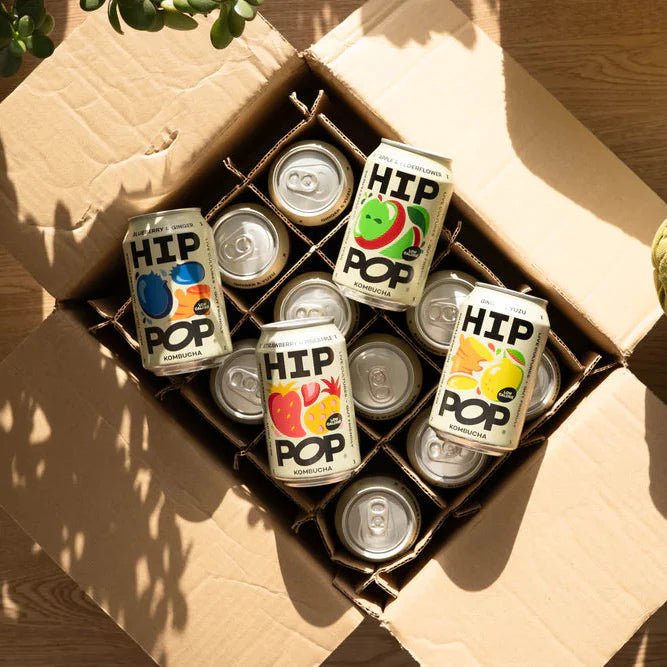 Hip Pop Apple Elderflower Kombucha - Cafe Supply