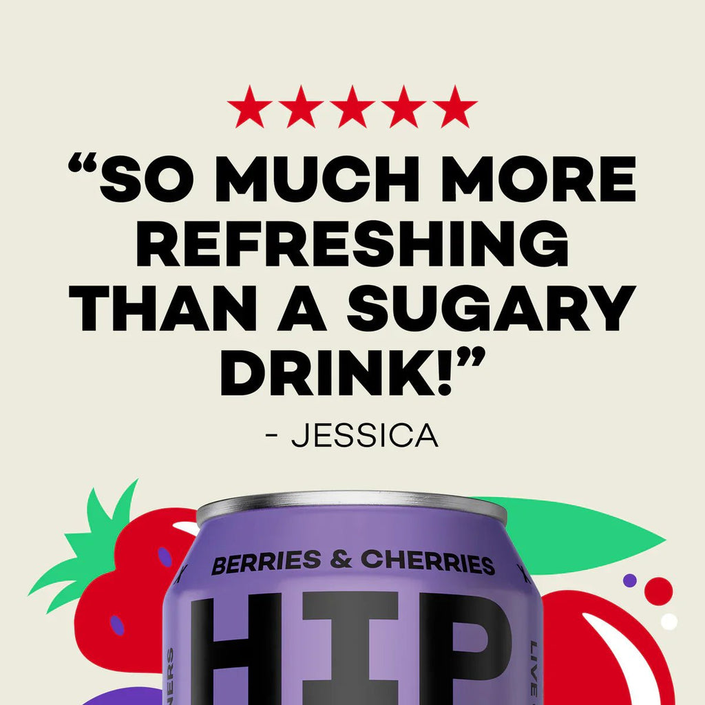 Hip Pop Berries & Cherries Soda - Cafe Supply