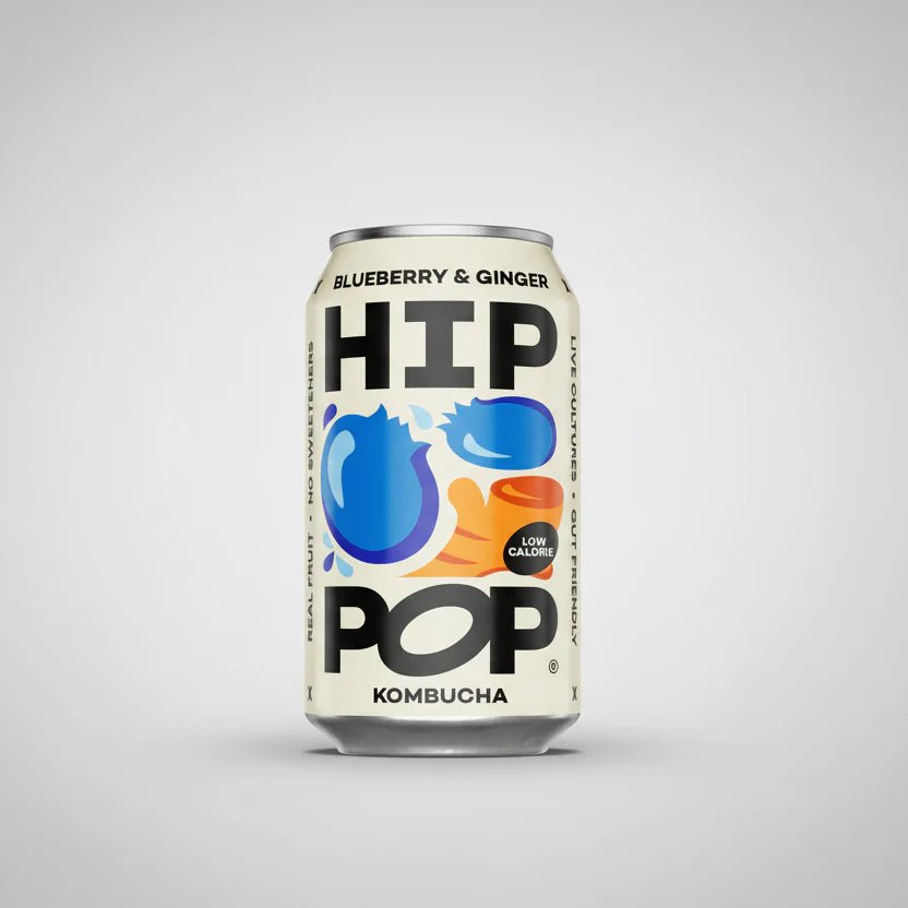 Hip Pop Blueberry Ginger Kombucha - Cafe Supply
