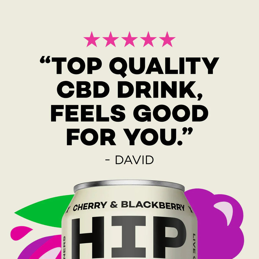 Hip Pop Cherry Blackberry Cbd Kombucha - Cafe Supply