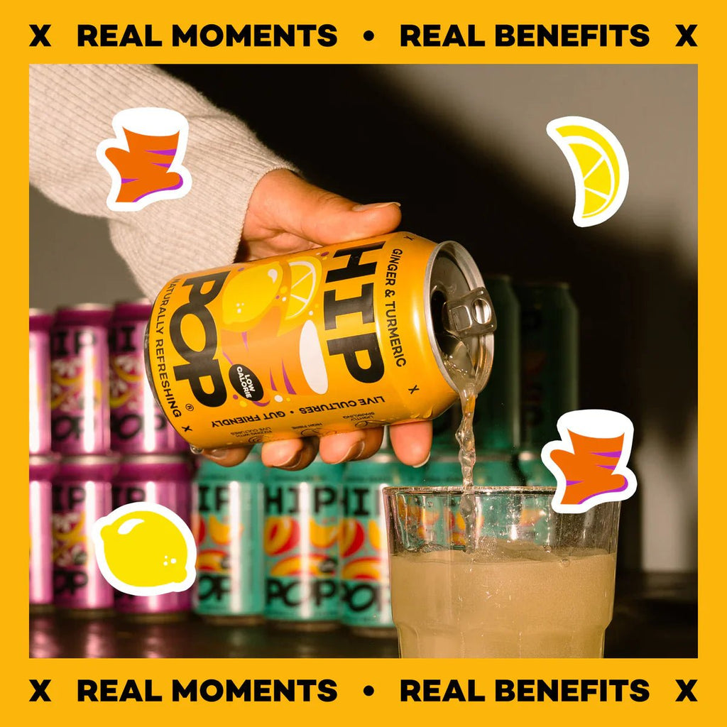Hip Pop Ginger & Turmeric Soda - Cafe Supply