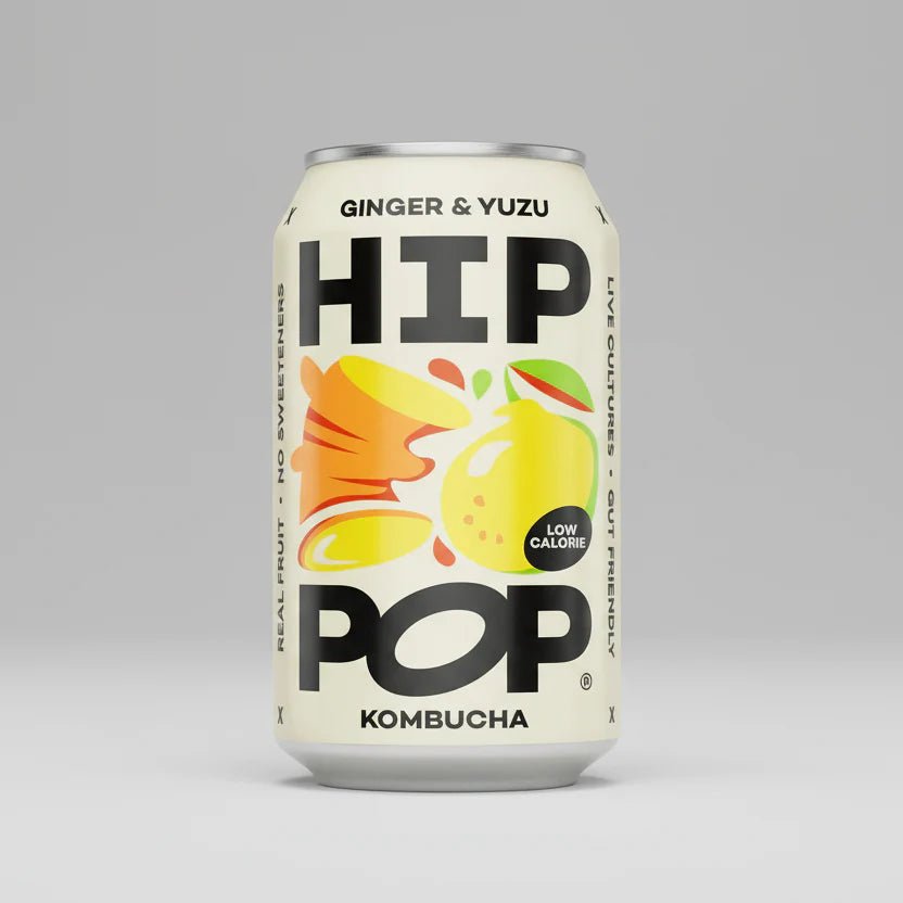 Hip Pop Ginger Yuzu Kombucha - Cafe Supply