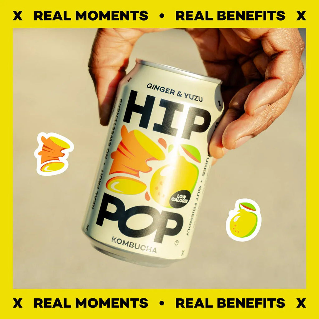 Hip Pop Ginger Yuzu Kombucha - Cafe Supply