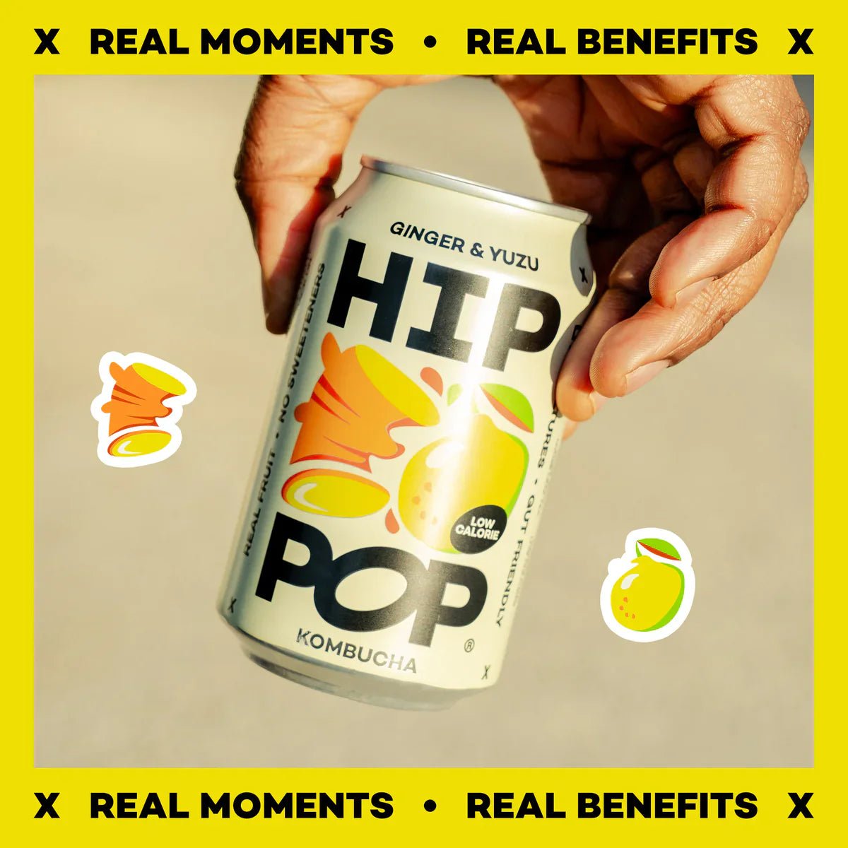 Hip Pop Ginger Yuzu Kombucha - Cafe Supply