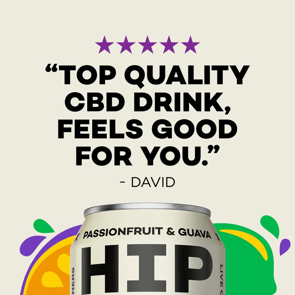 Hip Pop Passionfruit and Guava CBD Kombucha - Cafe Supply