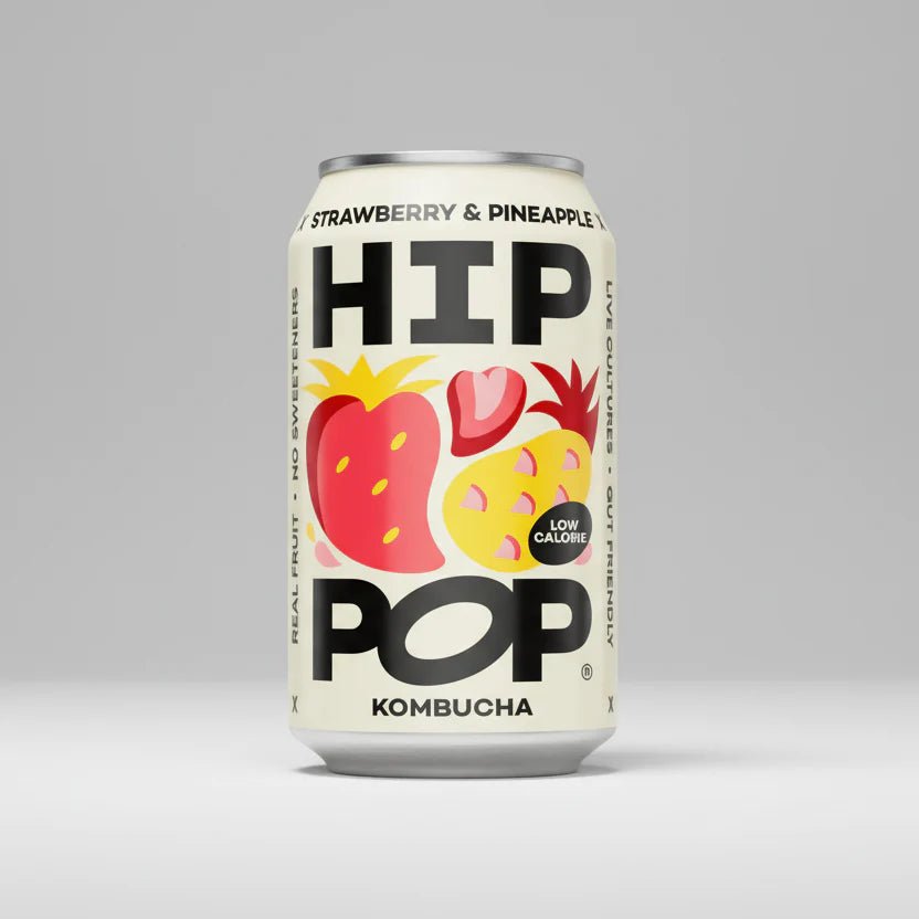 Hip Pop Strawberry Pineapple Kombucha - Cafe Supply