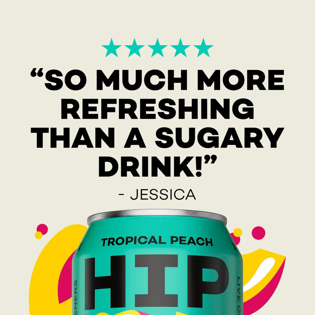 Hip Pop Tropical Peach Soda - Cafe Supply