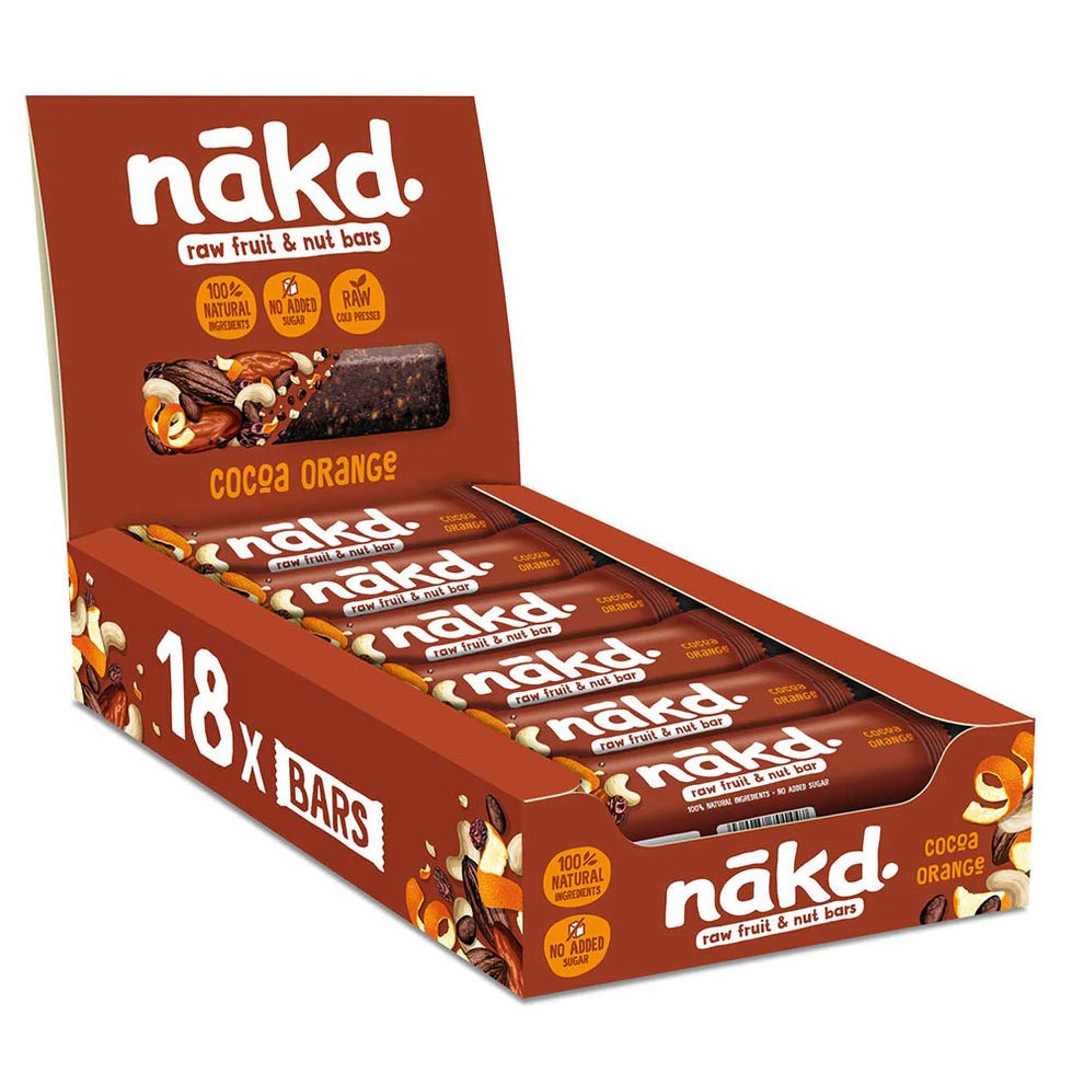 NAKD COCOA ORANGE BAR 35GX18 RRP£1.30 - Cafe Supply