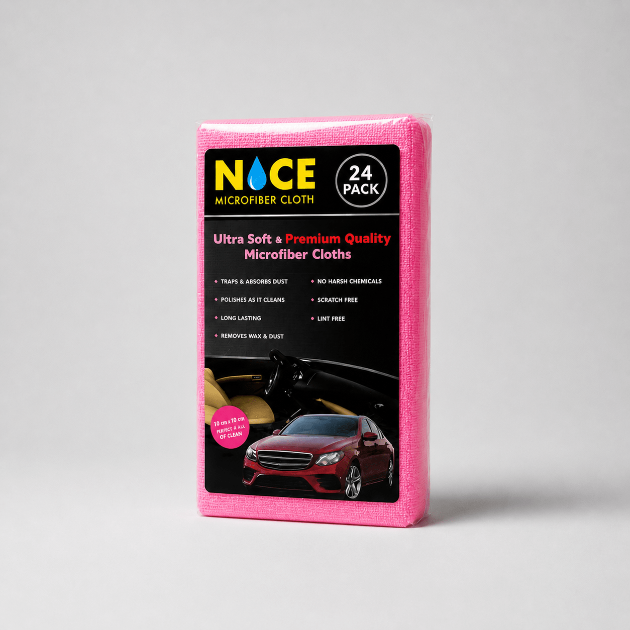 NICE Microfiber Cloth 350 Gsm (24 Pack) - Cafe Supply