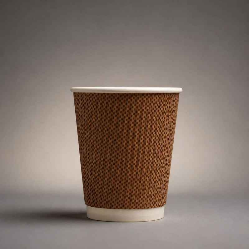 Ripple Wall Cup | Brown - Cafe Supply