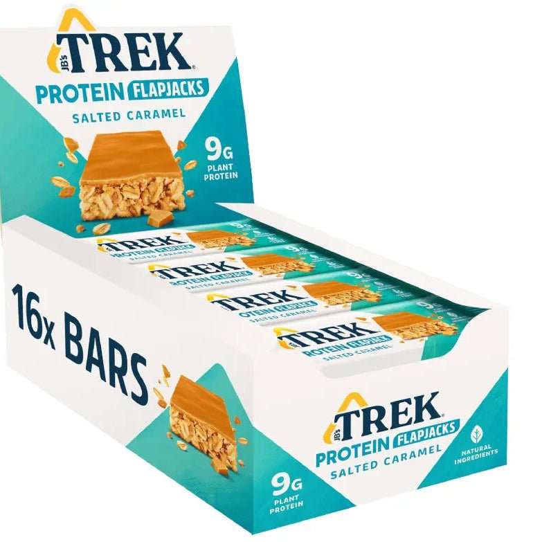 TREK SALTED CARAMEL 16X50G PROTEIN BAR RRP£1.80 - Cafe Supply