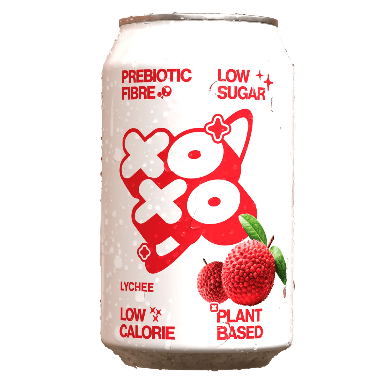 XOXO Lychee Prebiotic Soda 12x330ml - Cafe Supply