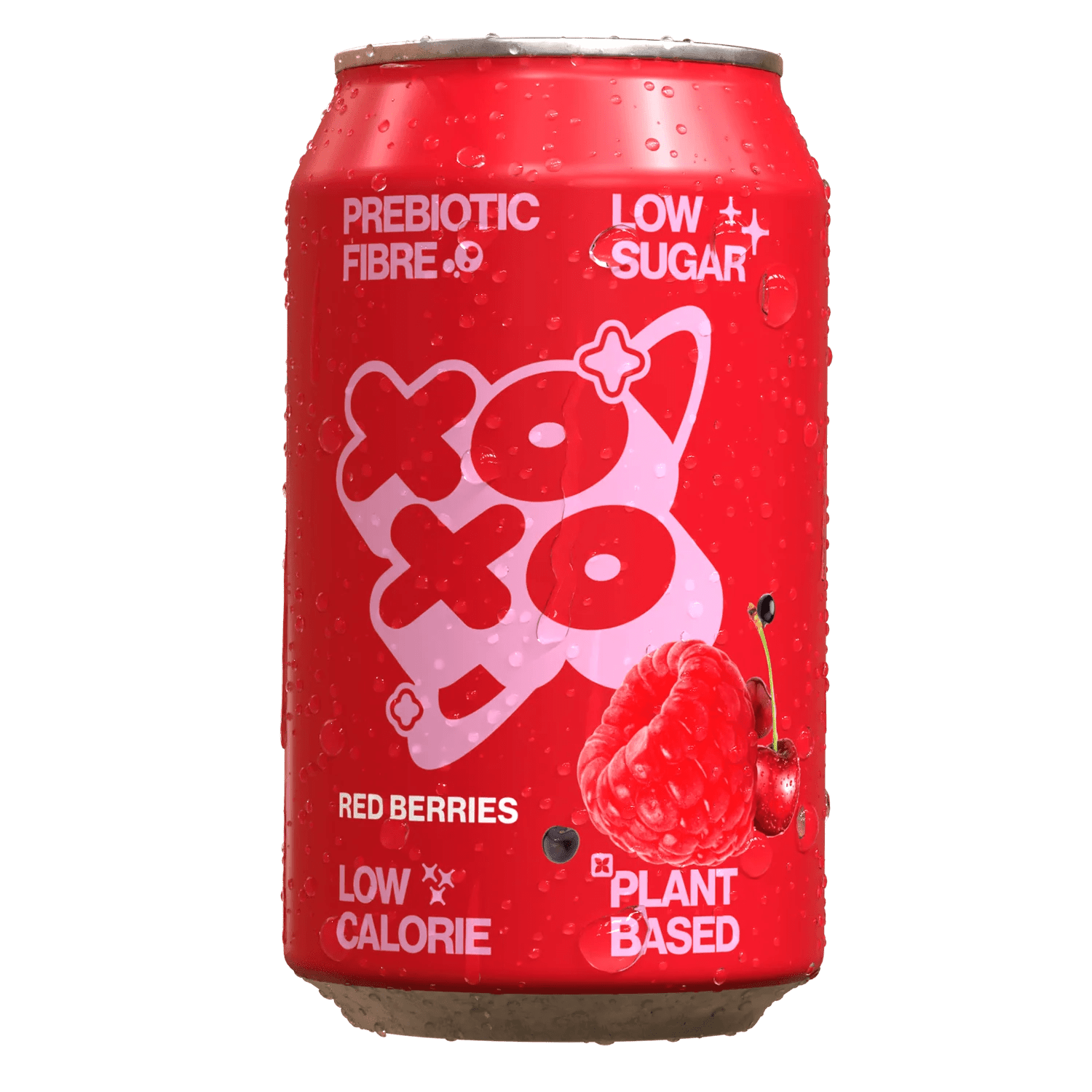XOXO Red Berries Prebiotic Soda 12x330ml - Cafe Supply